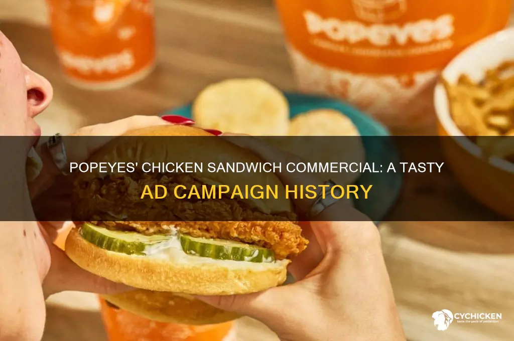 when did popeyes make a commercial about the chicken sandwich