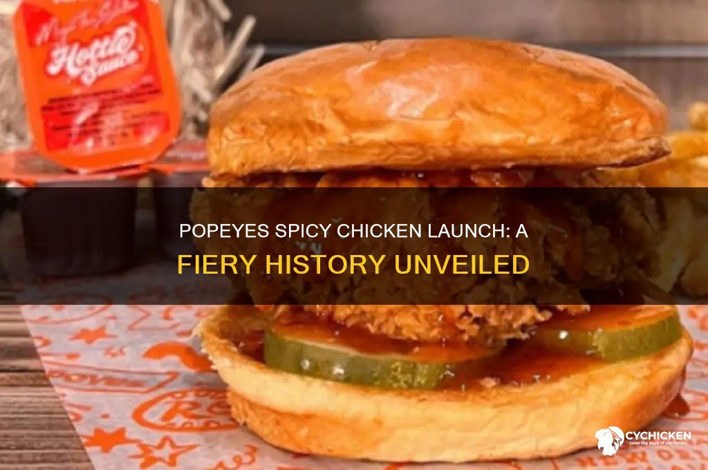 when did popeyes spicy chicken come out