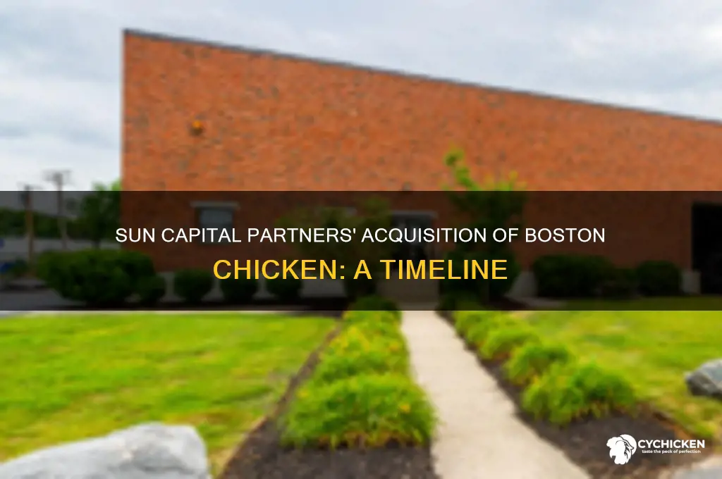 when did sun capital partners buy boston chicken