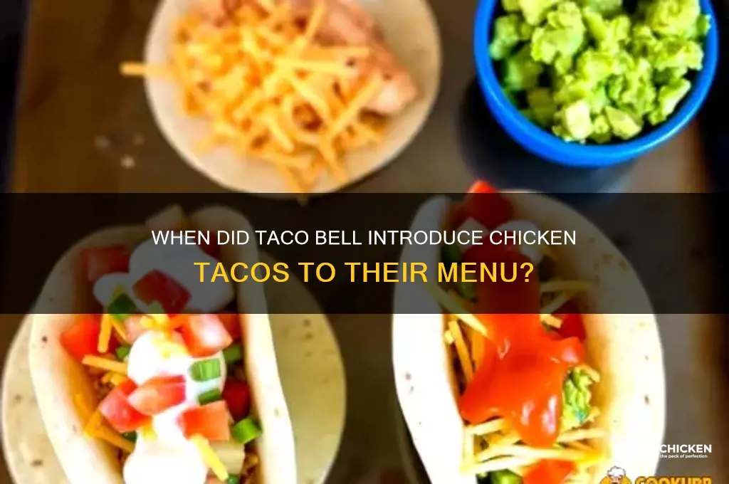 when did taco bell start selling chicken tacos