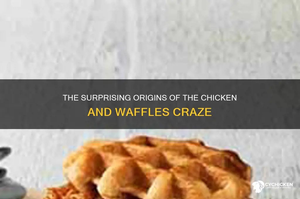 when did the chicken and waffles fad start