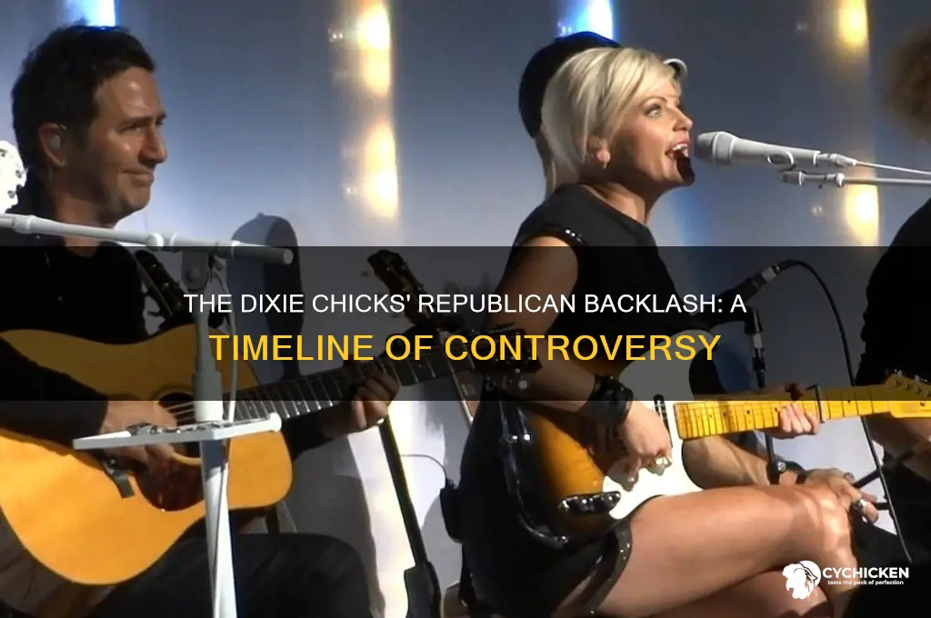 when did the dixie chicks anger republicans