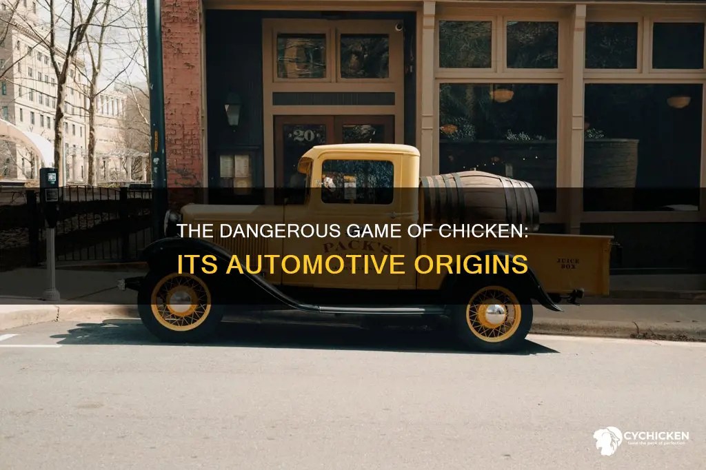 when did the game of playing chicken with cars start