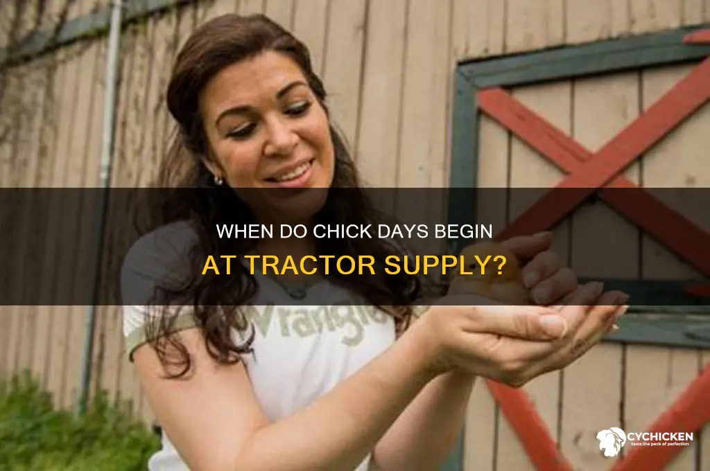 when do chick days start at tractor supply