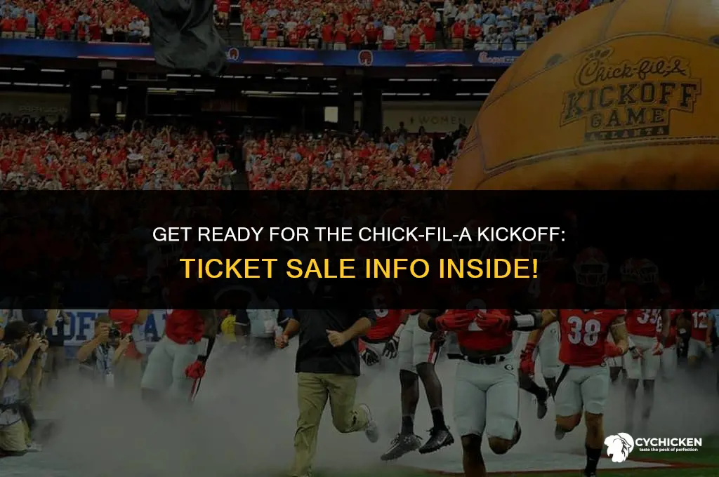 when do chick fil a kickoff tickets go on sale