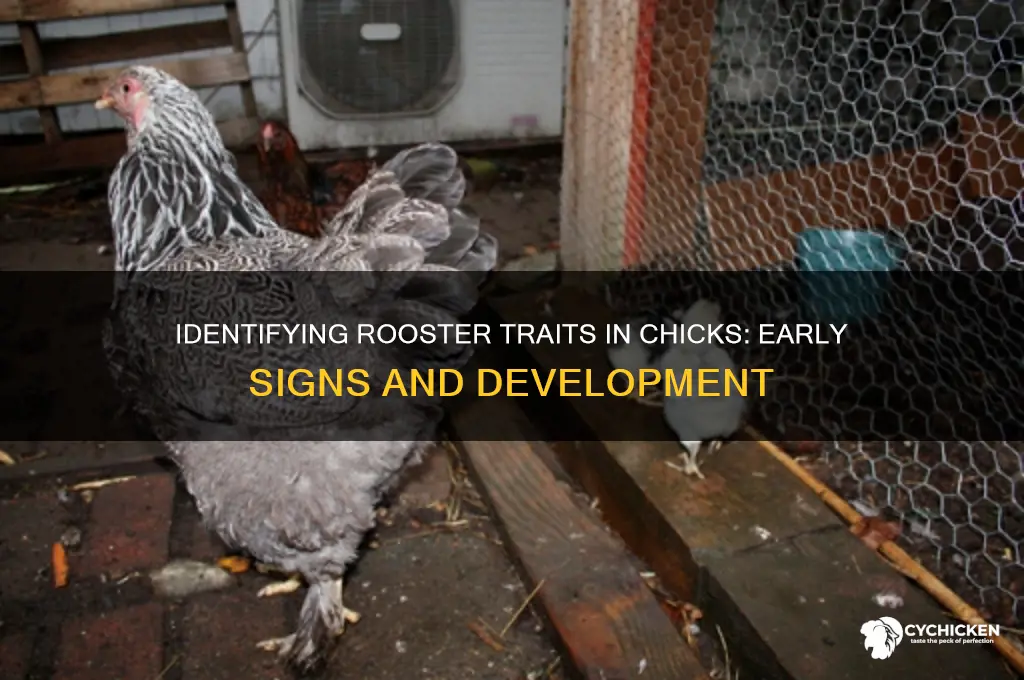 when do chicks start showing rooster traits