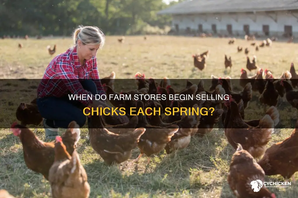 when do farm stores start selling chicks