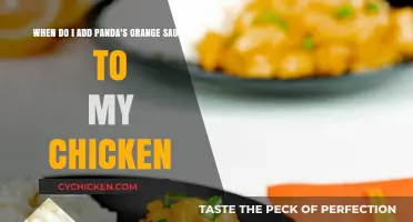 Perfect Timing: Adding Panda's Orange Sauce to Your Chicken Dish