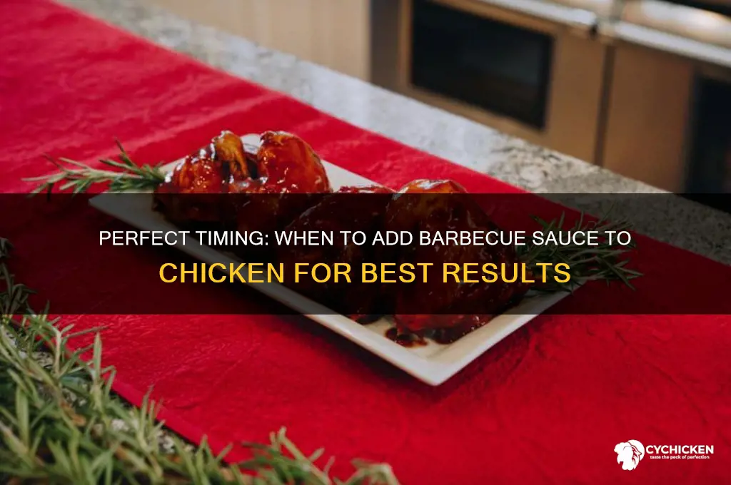 when do i put barbecue sauce on chicken
