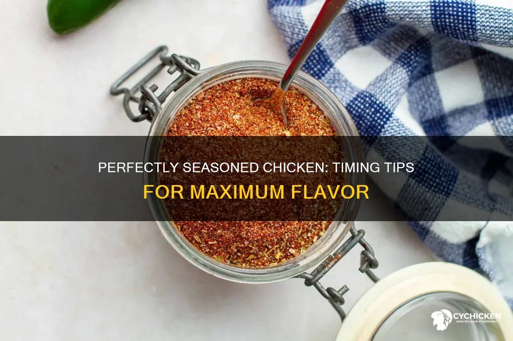 when do you add seasoning to chicken
