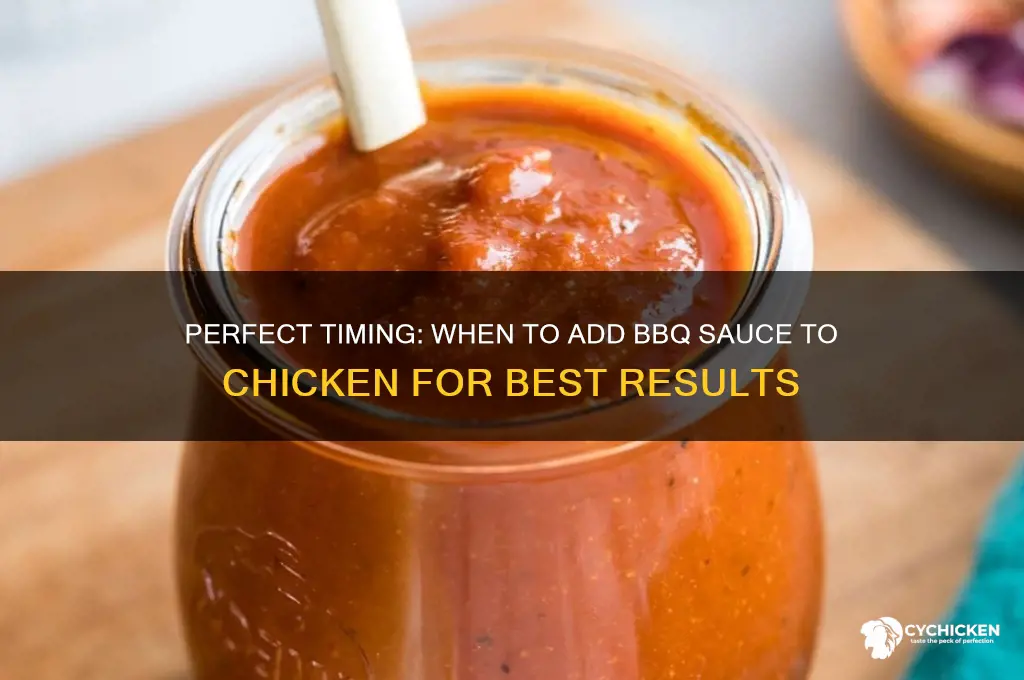 when do you put barbeque sauce on chicken