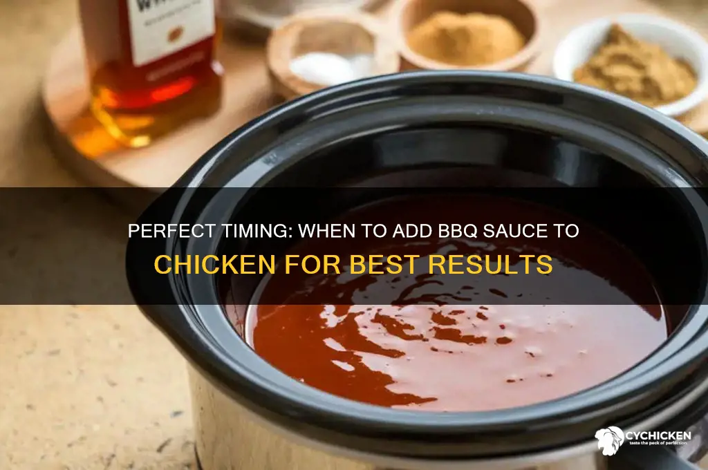 when do you put bbq sauce on chicken