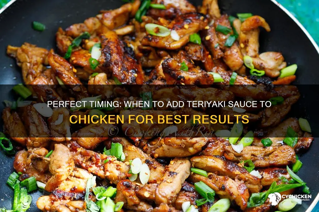 when do you put teriyaki sauce on chicken