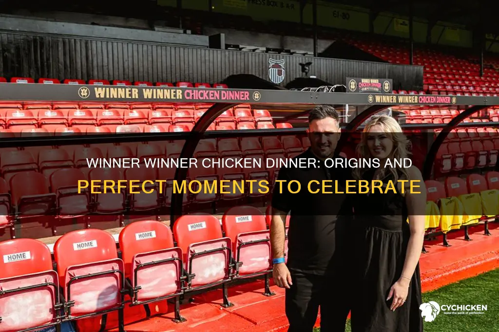 when do you say winner winner chicken dinner