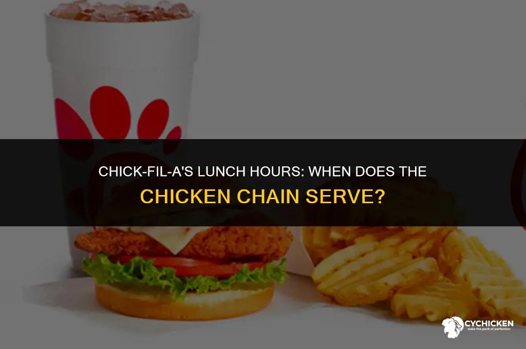 when does chick fa la serve lunch