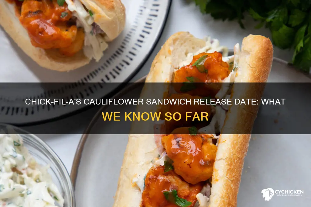 when does chick fil a cauliflower sandwich come out