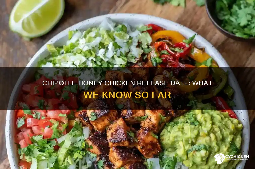 when does chipotle honey chicken come out