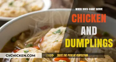 Savoring Comfort: Giant's Chicken and Dumplings Schedule Unveiled