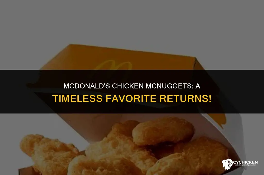 when does mcdonalds start serving chicken mcnuggets
