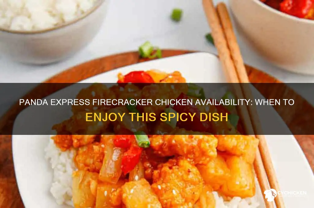 when does panda express have firecracker chicken