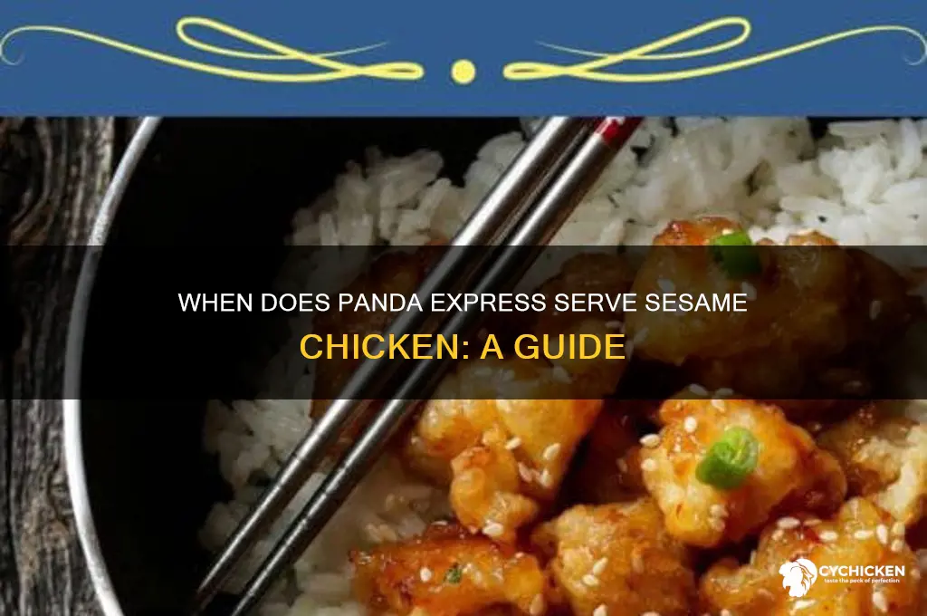 when does panda express have sesame chicken