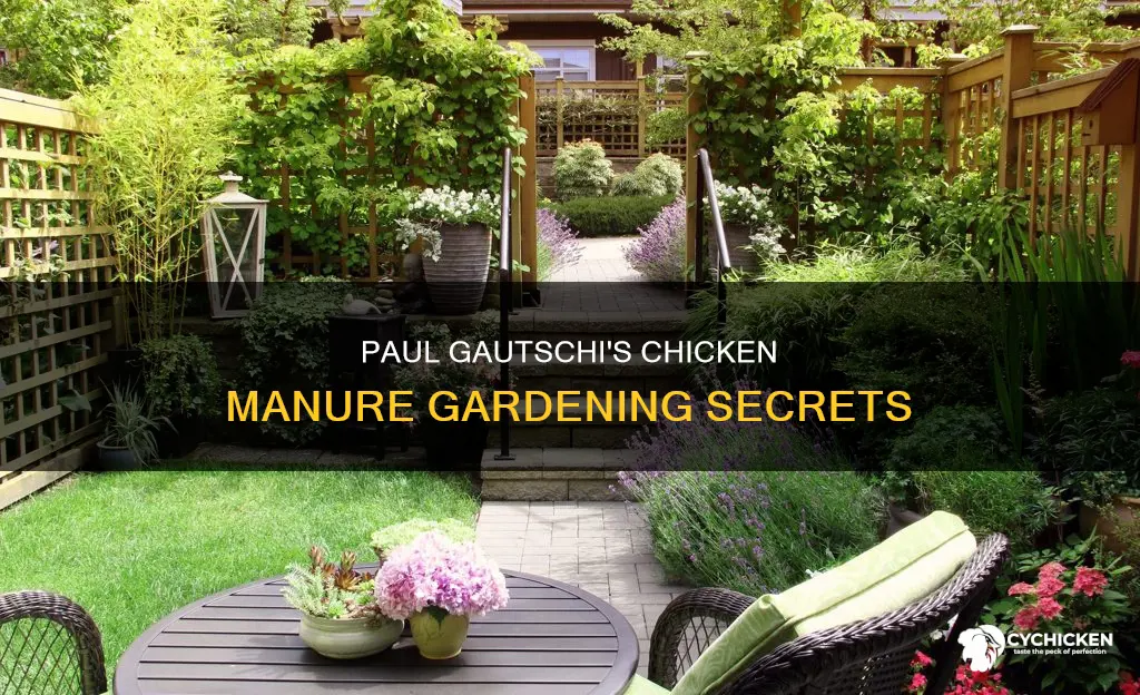 when does paul gautschi add chicken manure to garden