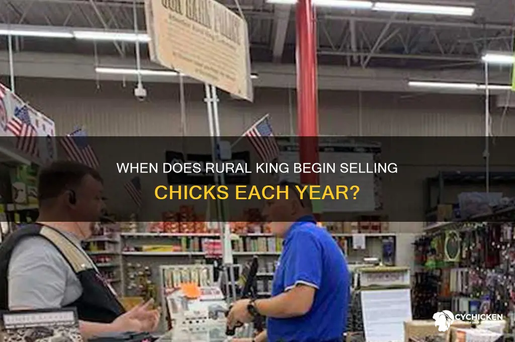 when does rural king start selling chicks