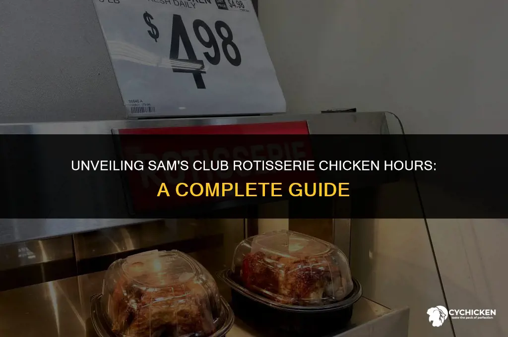 when does sams club stop serving rotisserie chicken