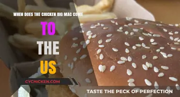 Chicken Big Mac: US Arrival Date