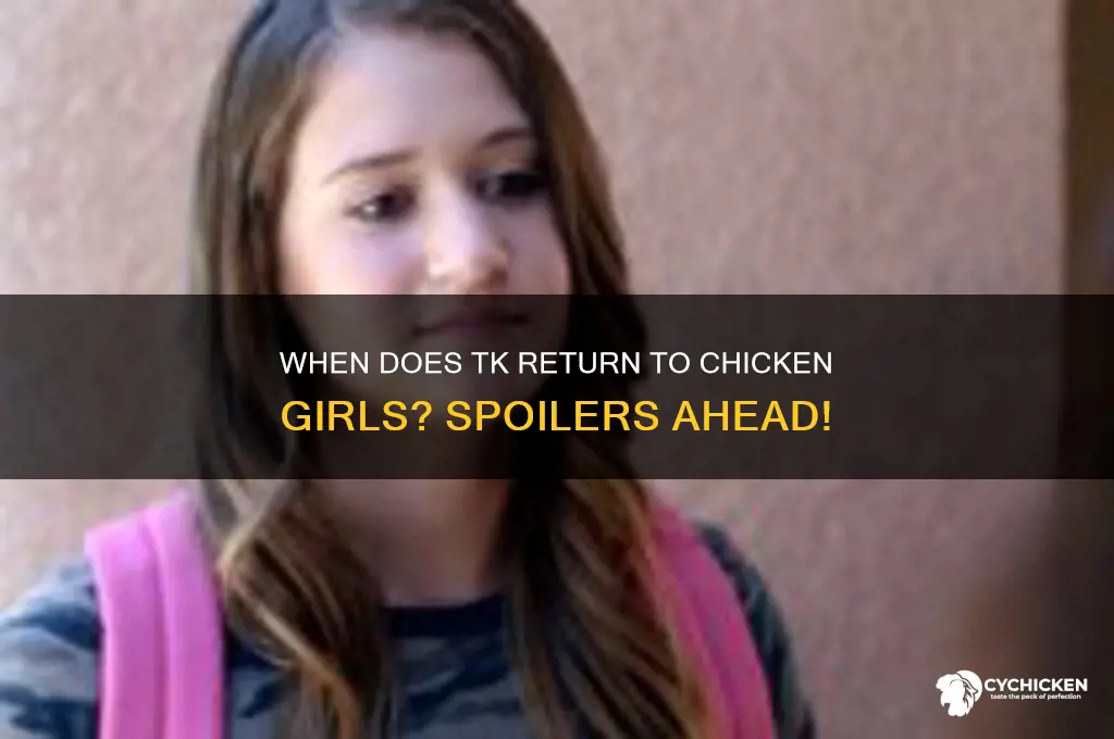 when does tk come back in chicken girls