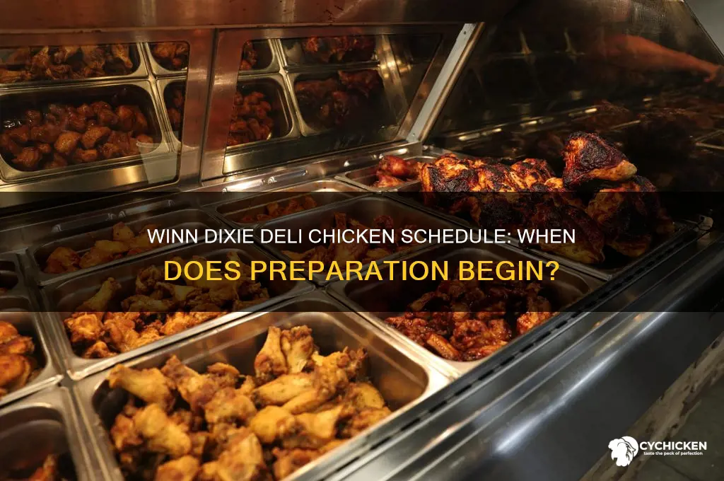 when does winn dixie start making deli chicken