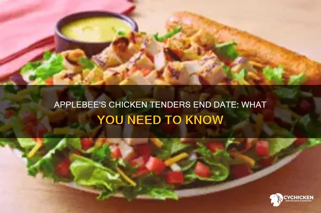 when doess endings chicken tenders at applebees end
