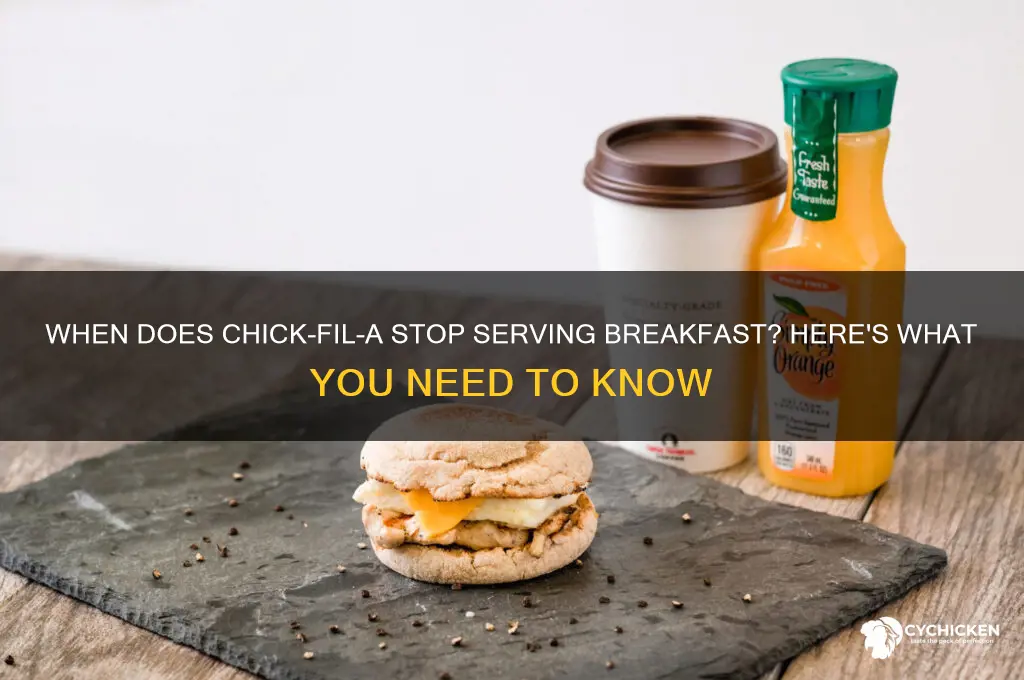 when dose chick fill a stop sesrving breakfast