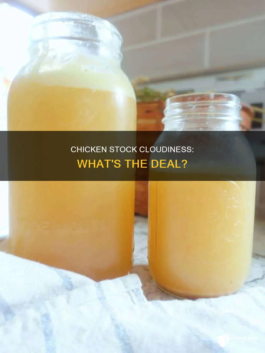 when im making chicken stock whats the cloudy stuff