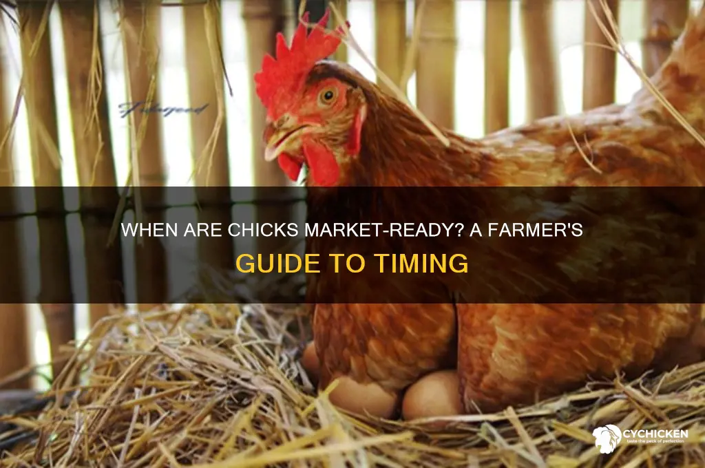 when is a chick ready for market
