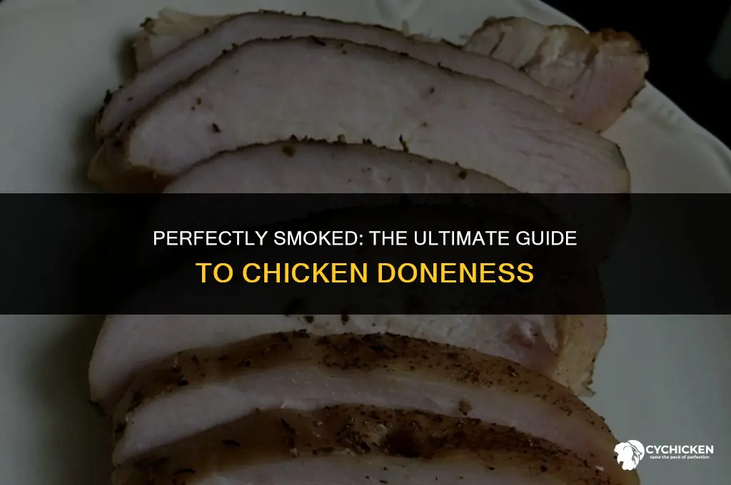 when is a whole smoked chicken done