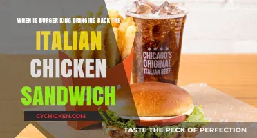 Italian Chicken Sandwich Return: Burger King's Comeback Plans Revealed