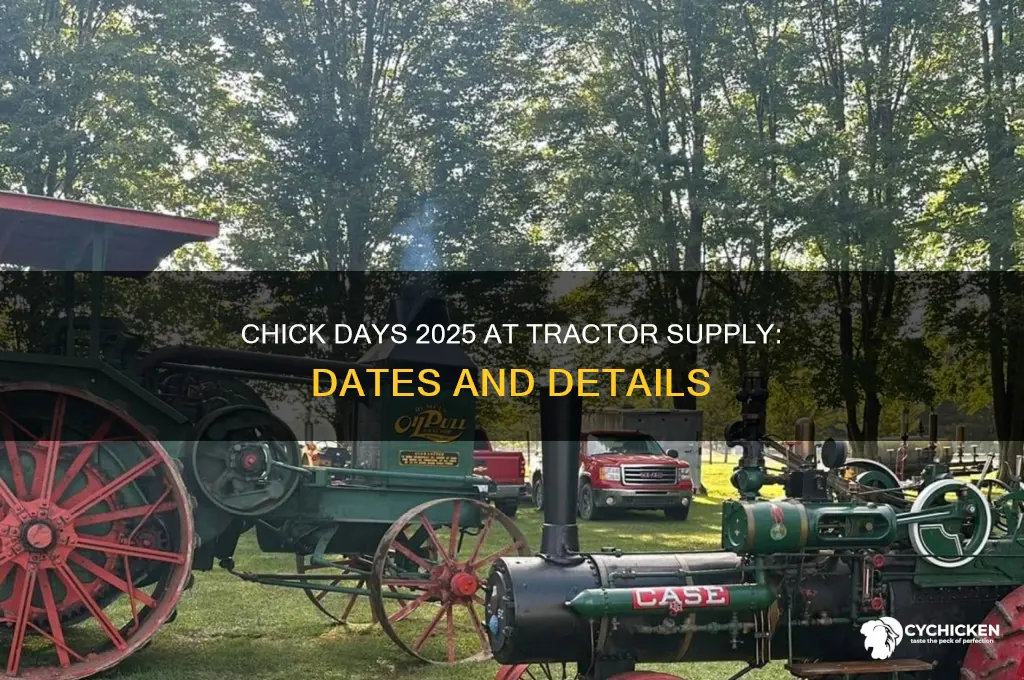 when is chick days tractor supply 2025