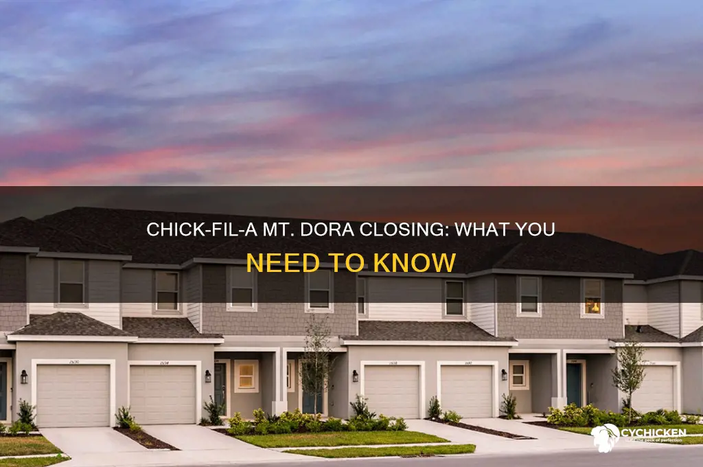 when is chick filet closing in mt dora