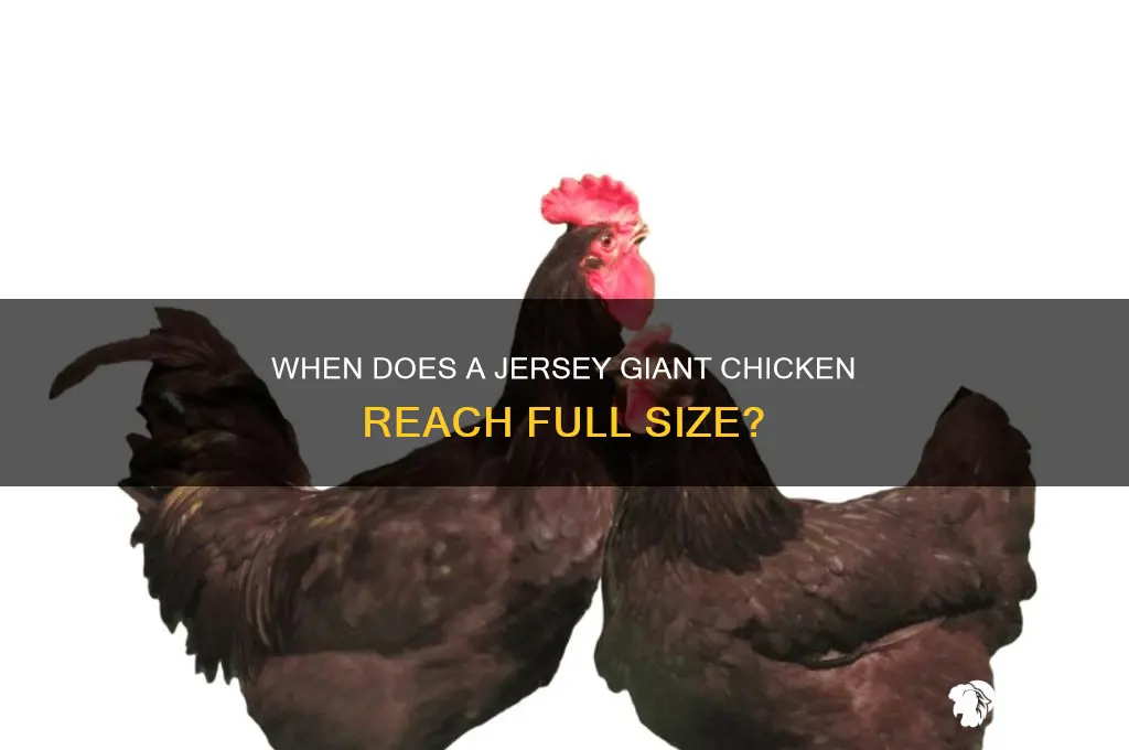 when is jersey giant chicken full grown