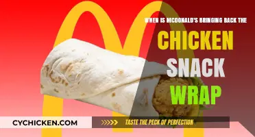 McDonald's Chicken Snack Wrap: Return Date Revealed?