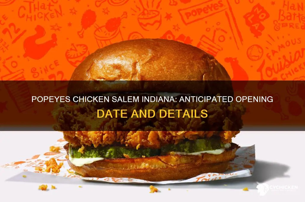 when is popayes chicken opening in salem indiana