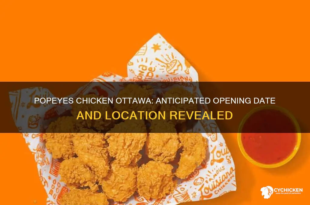 when is popeyes chicken opening in ottawa