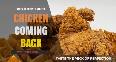 Popeyes Waffle Chicken Return: Anticipated Comeback Date Revealed Soon