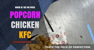 KFC's 80-Piece Popcorn Chicken: Availability and Best Deals