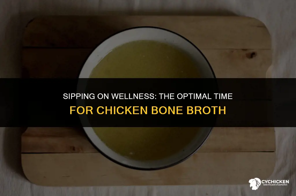 when is the best time to drink chicken bone broth