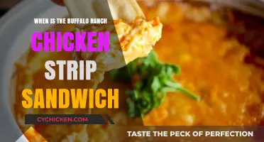 Buffalo Ranch Chicken Strip Sandwich: Perfect Timing for a Flavorful Bite