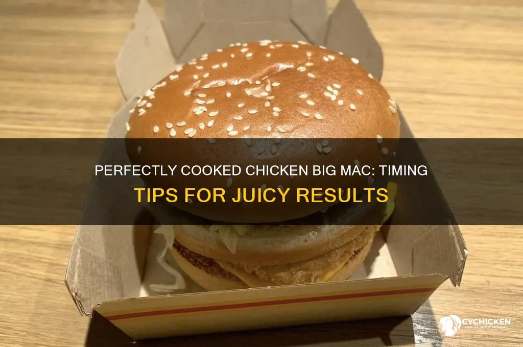 when is the chicken big mac done