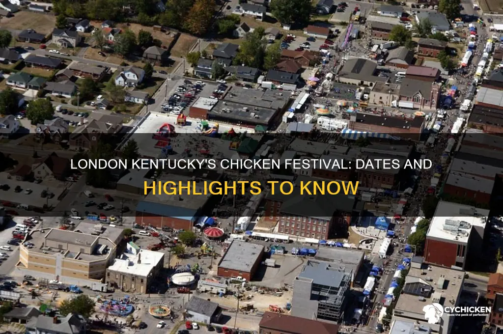 when is the chicken festival in london kentucky