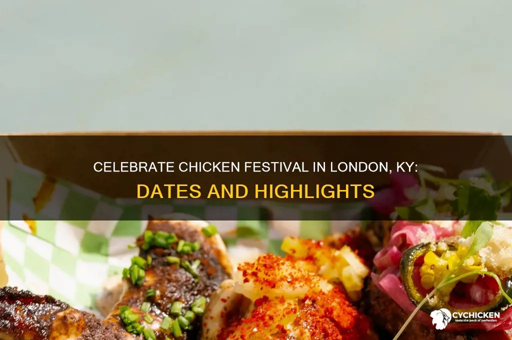 when is the chicken festival in london ky